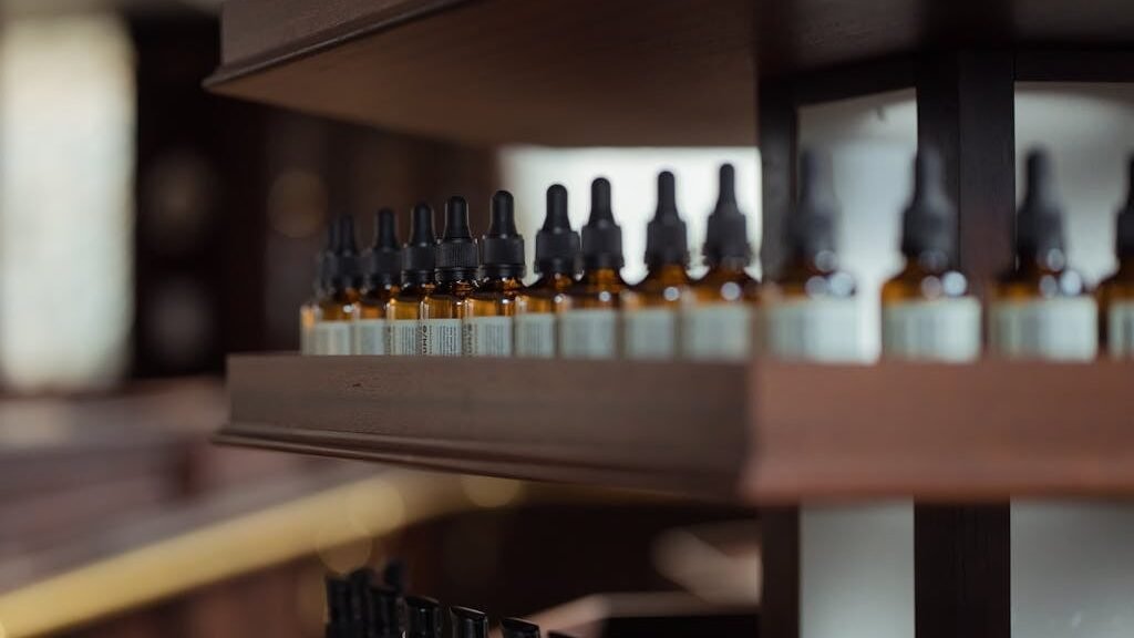 Photograph of Brown Medicine Bottles